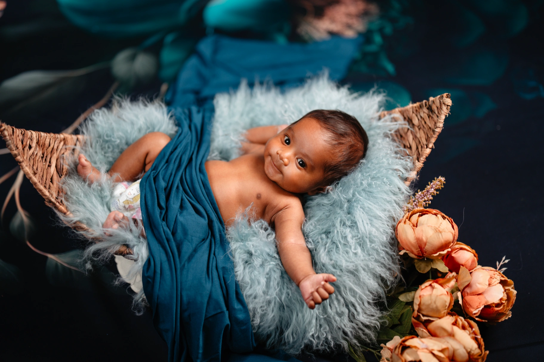 First birthday milestone and baby cake smash portrait by AP Photography in Hosur (#24)