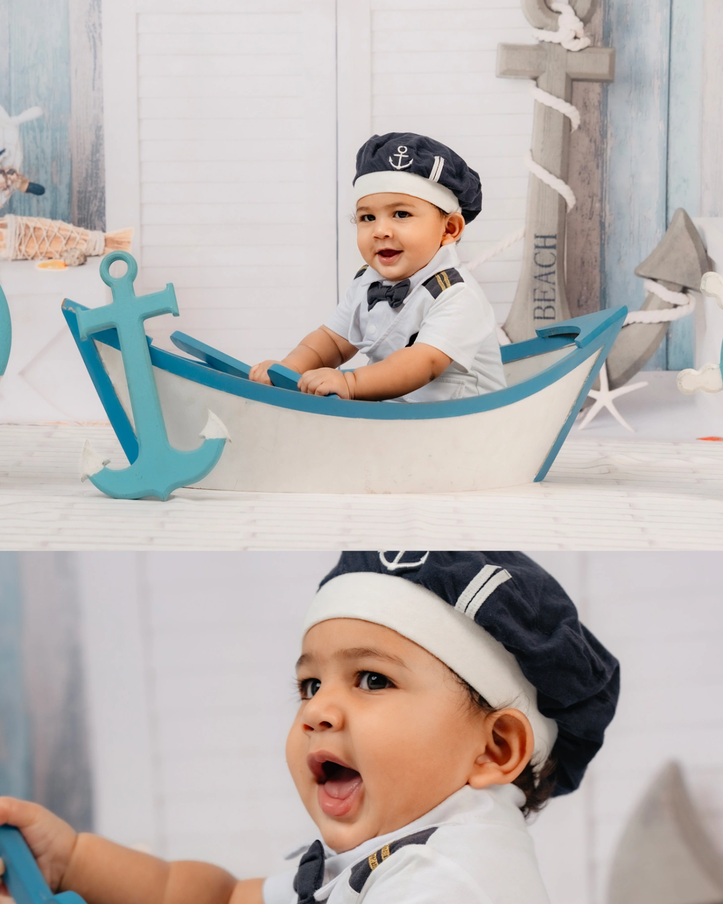 First birthday milestone and baby cake smash portrait by AP Photography in Hosur (#3)