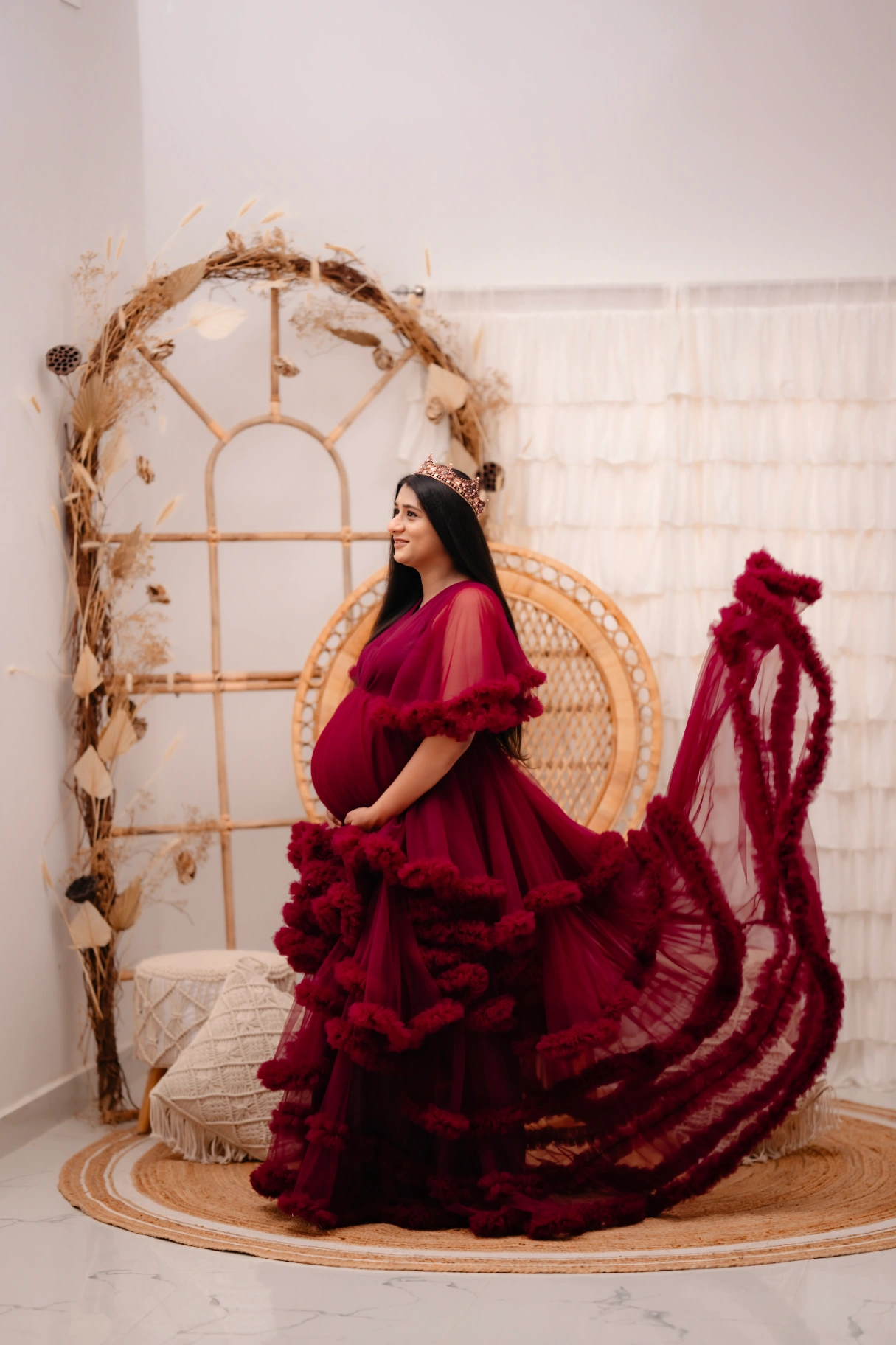 Natural light maternity pregnancy portrait by AP Photography in Hosur (#16)