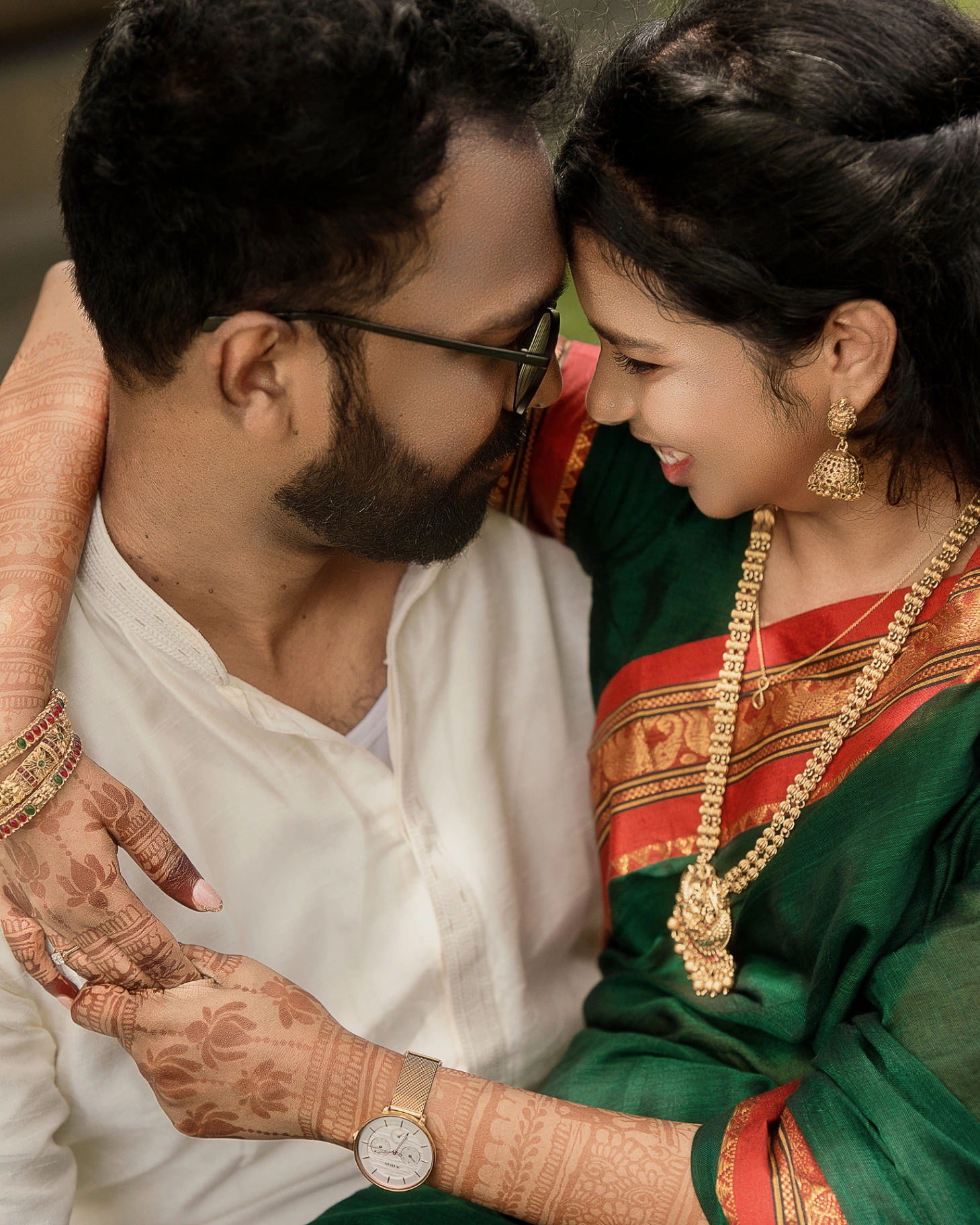Romantic outdoor pre-wedding couple photoshoot by AP Photography in Hosur (#18)