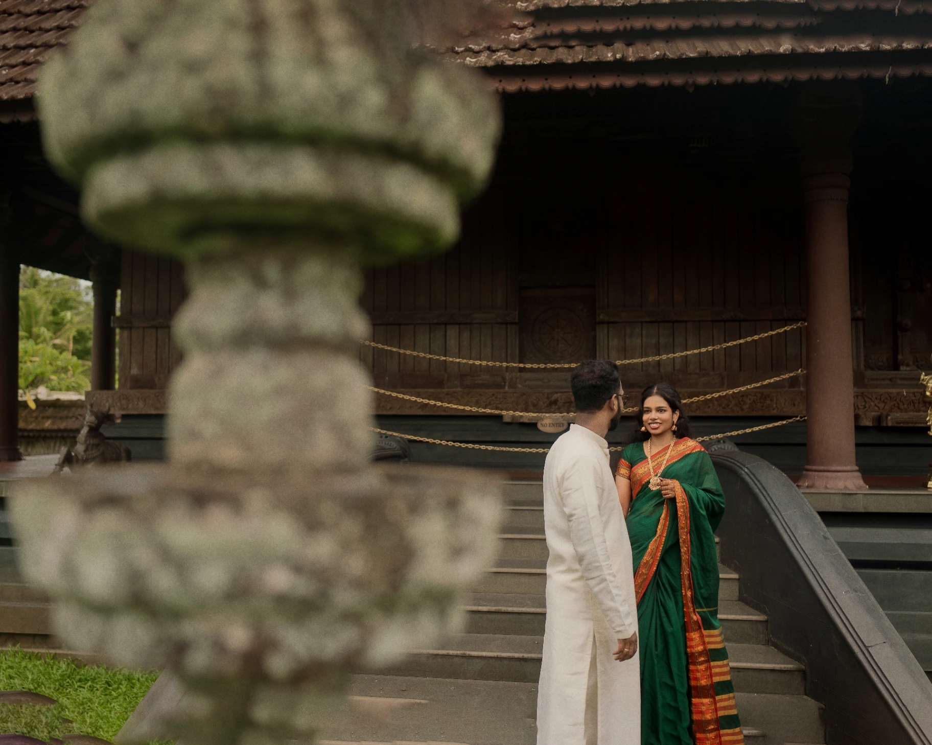 Romantic outdoor pre-wedding couple photoshoot by AP Photography in Hosur (#9)