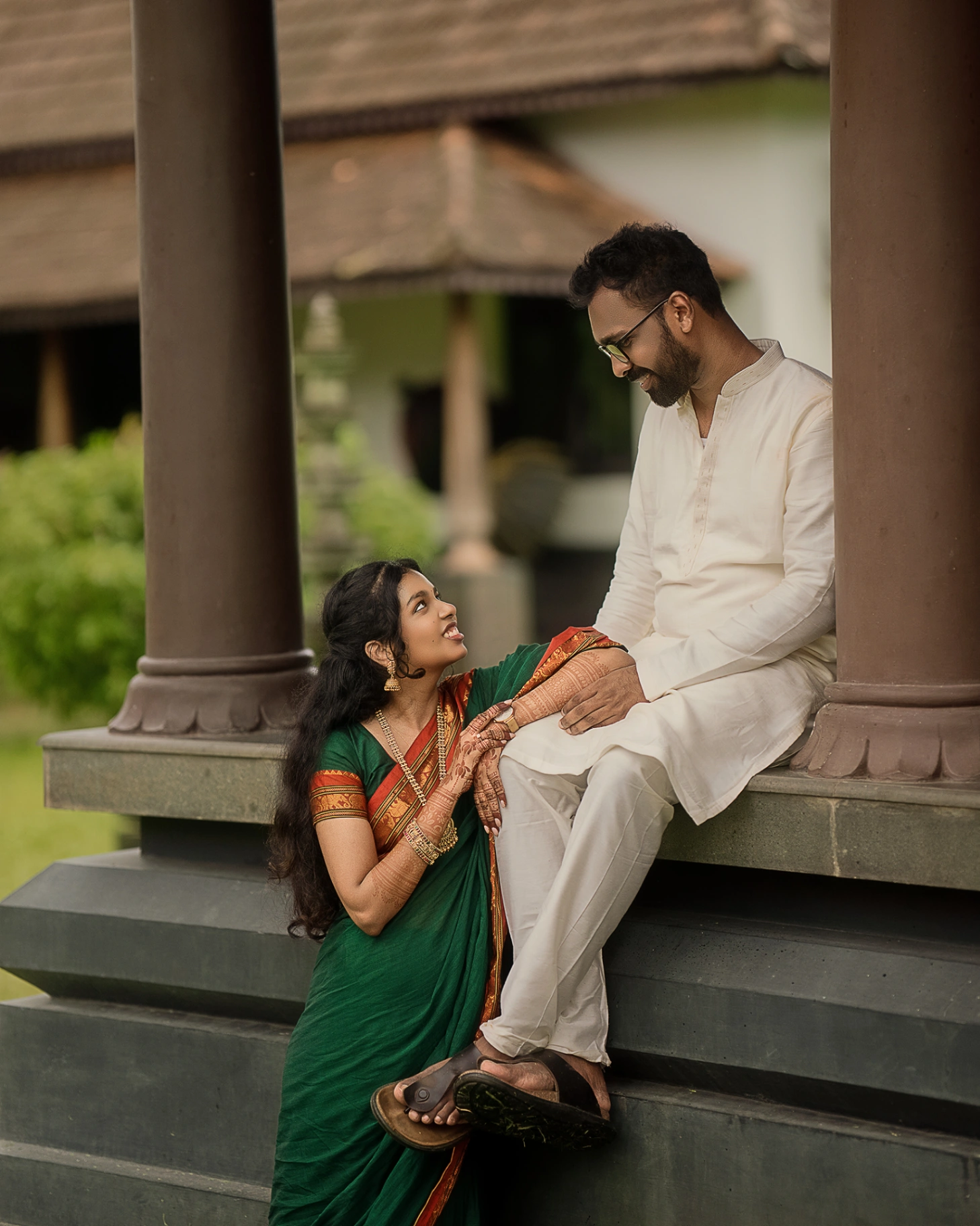 Romantic outdoor pre-wedding couple photoshoot by AP Photography in Hosur (#8)