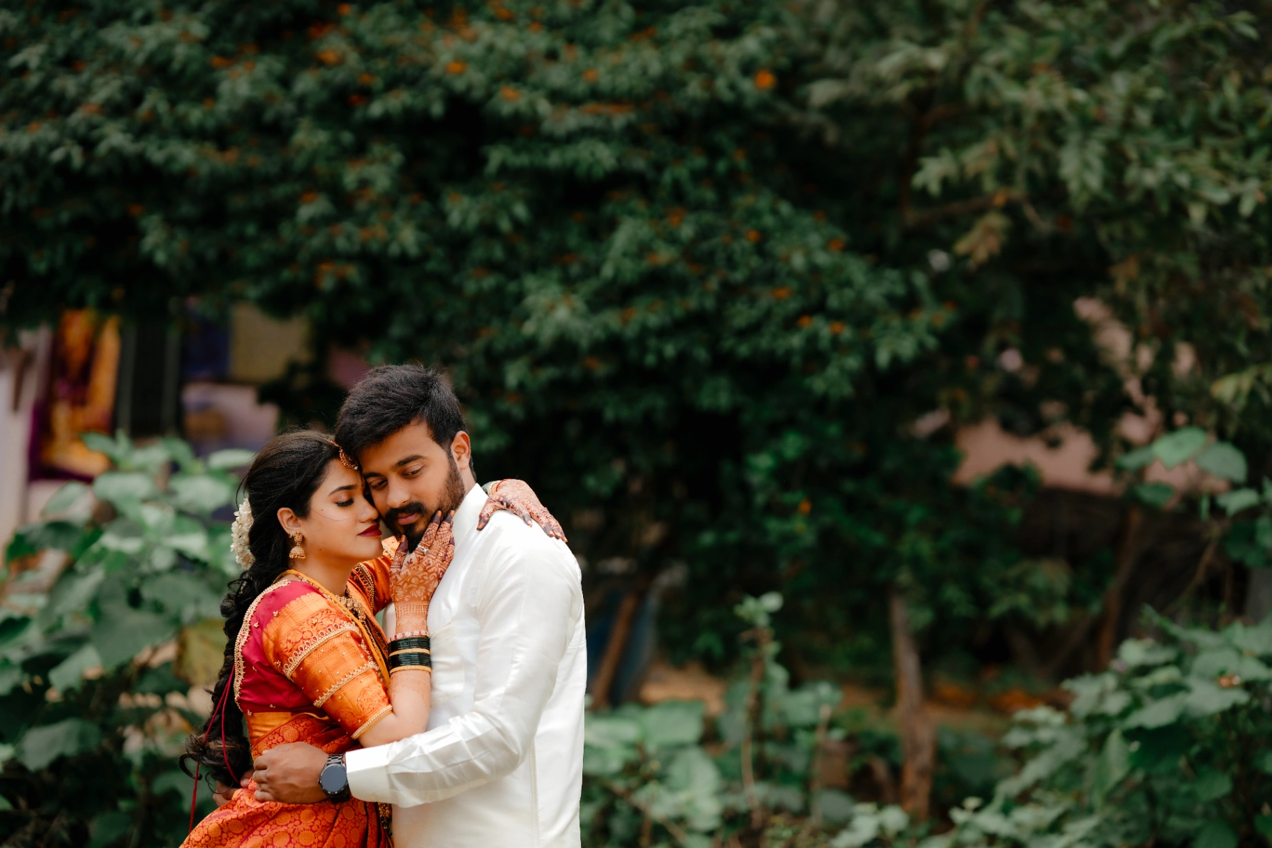 Traditional candid wedding ritual and couple portrait by AP Photography in Hosur (#14)