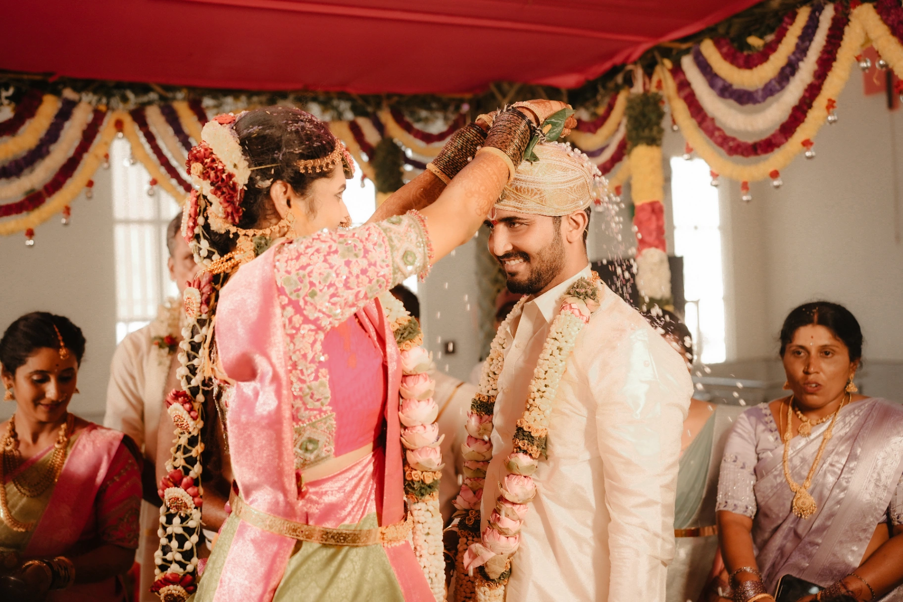 Traditional candid wedding ritual and couple portrait by AP Photography in Hosur (#3)