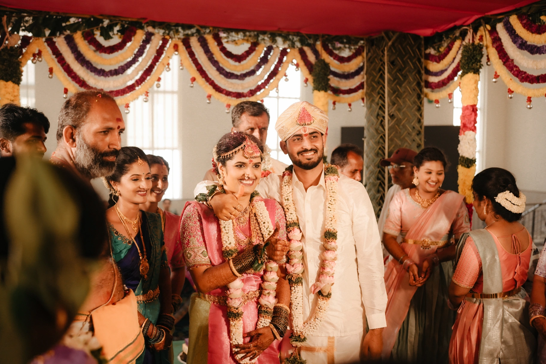 Traditional candid wedding ritual and couple portrait by AP Photography in Hosur (#1)