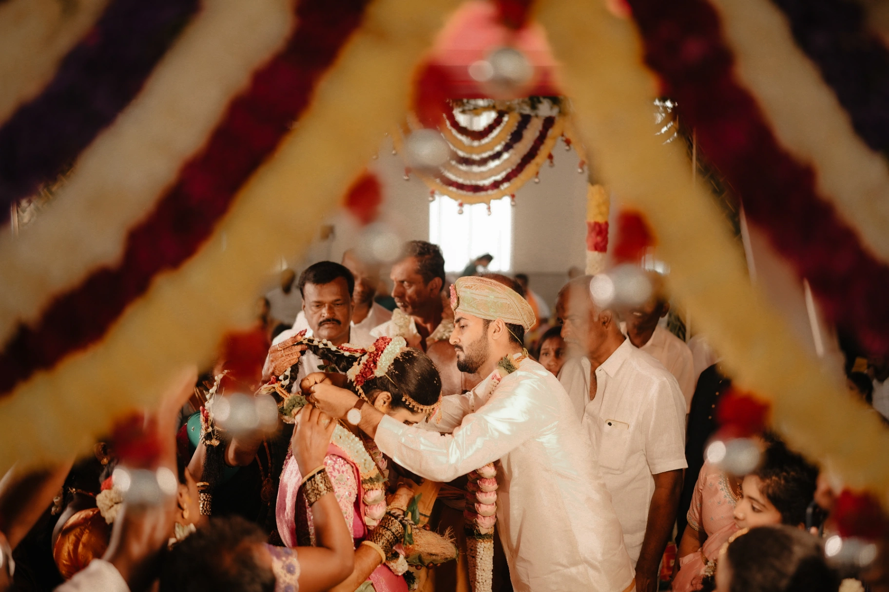 Traditional candid wedding ritual and couple portrait by AP Photography in Hosur (#7)